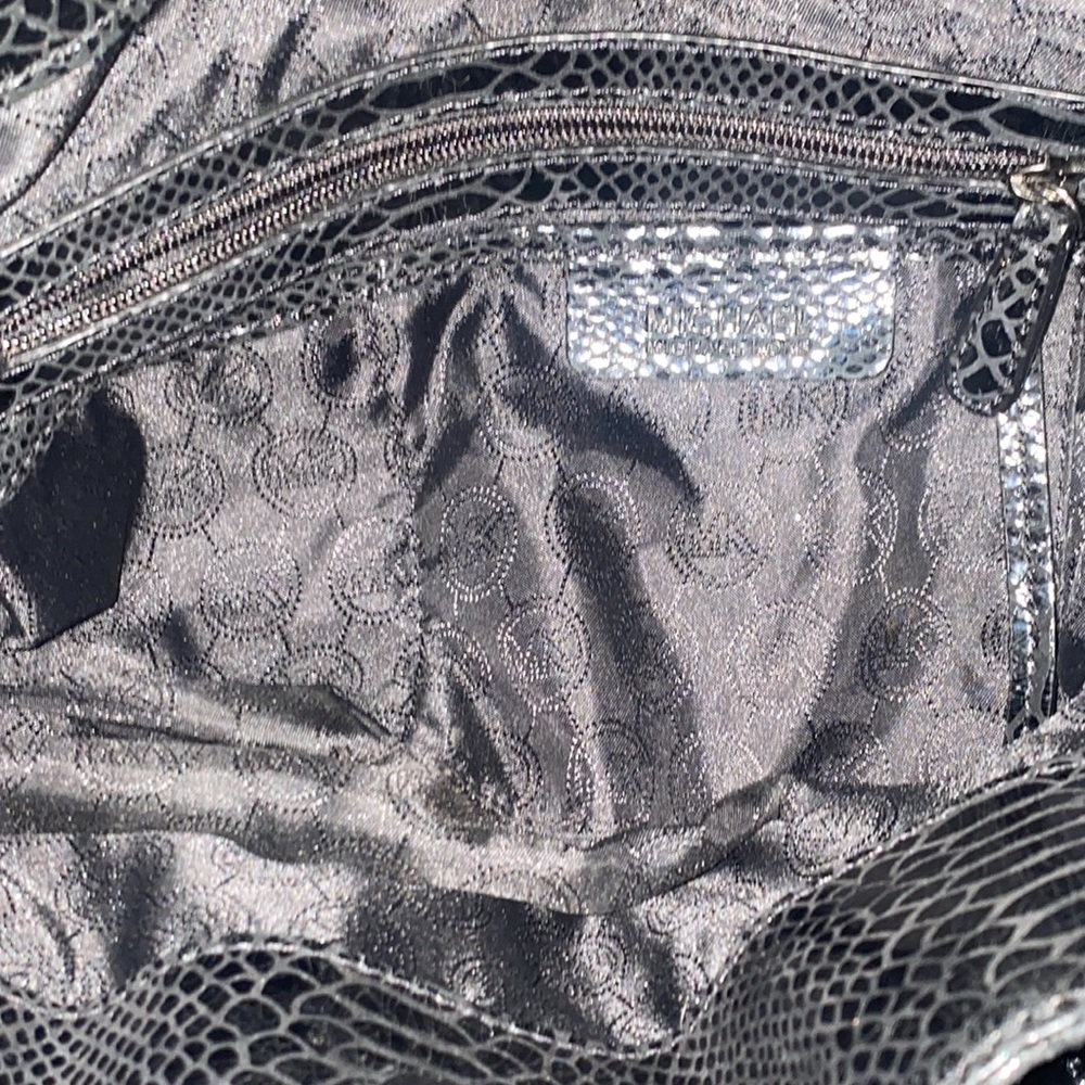 Michael Kors Python Leather Hamilton Handbag Blac… - image 7